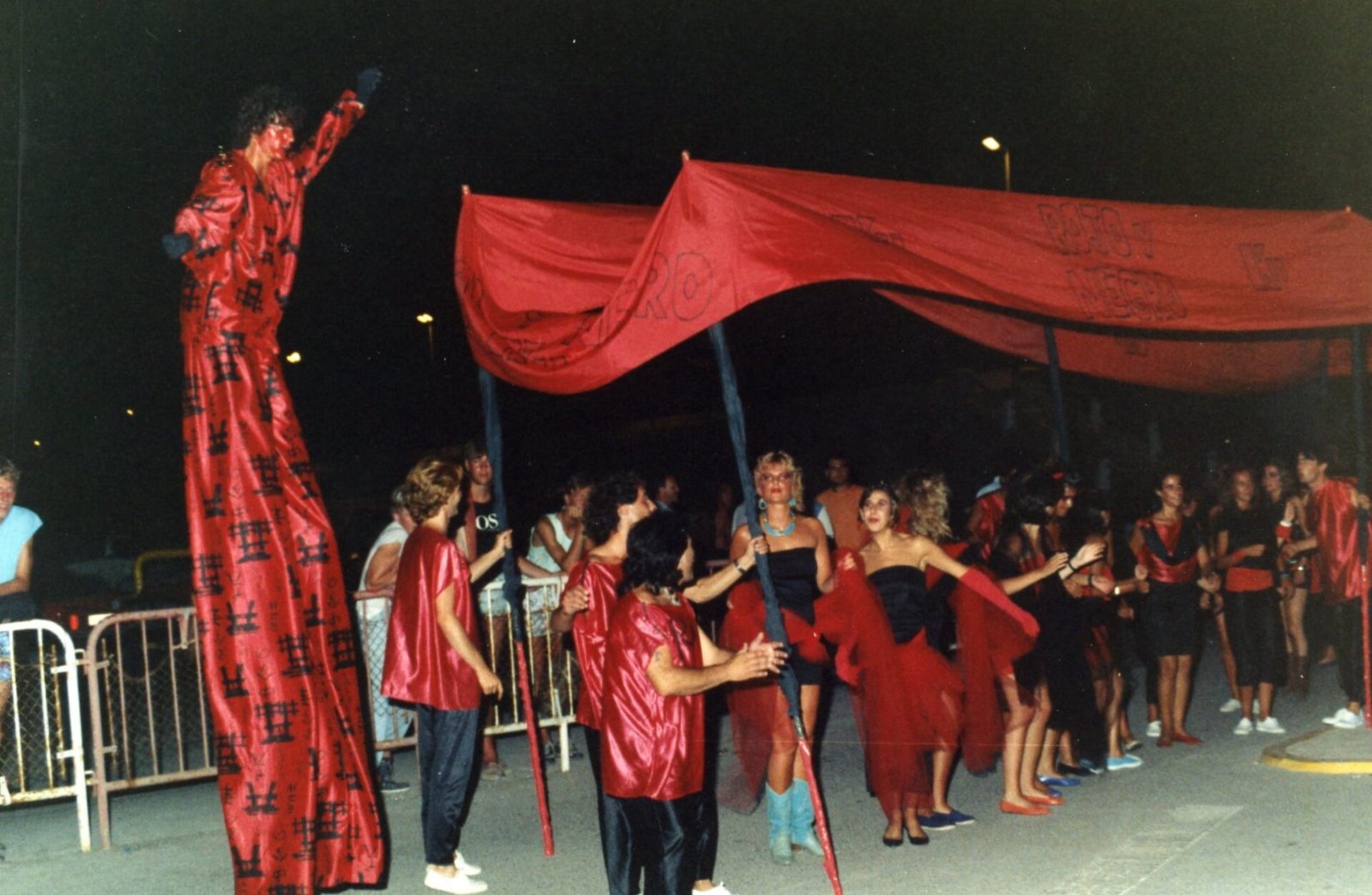 Out on Ibiza's port to promote the 'Black and Red' party at KU. © Gerardo Rubio