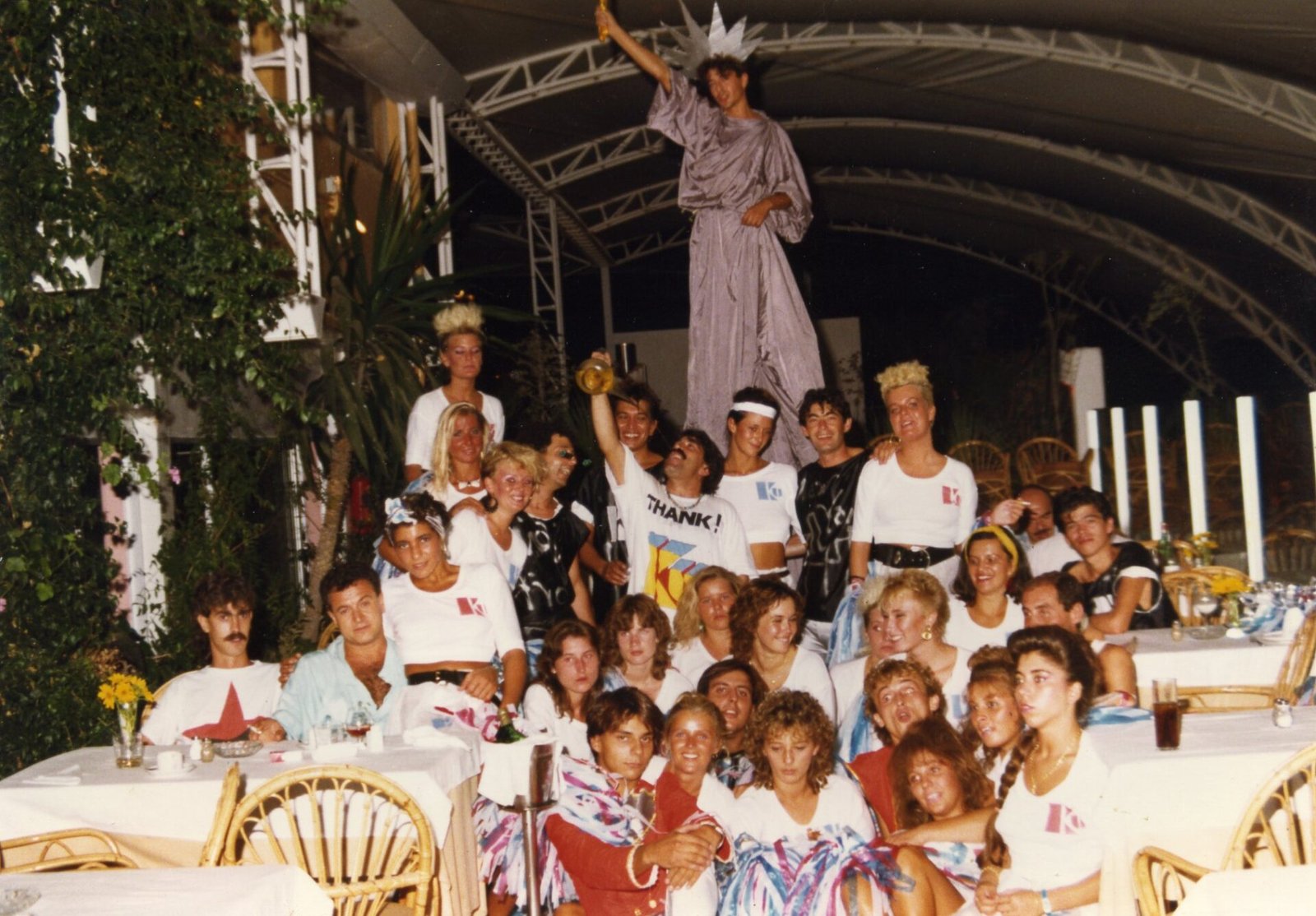 The promotional team at KU, dressed up for the New York party. 